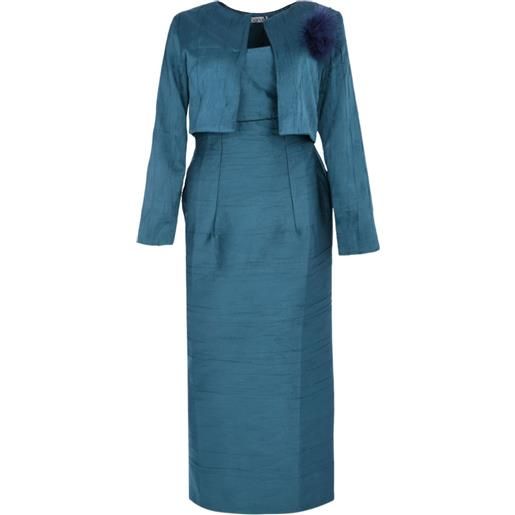 Baruni set con abito lungo (2 pz) - blu