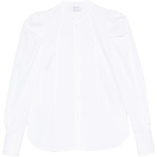 Alexander McQueen puff-sleeve button-front shirt - bianco