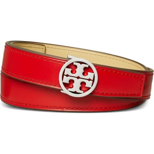 Tory Burch cintura reversibile con fibbia logo - rosso