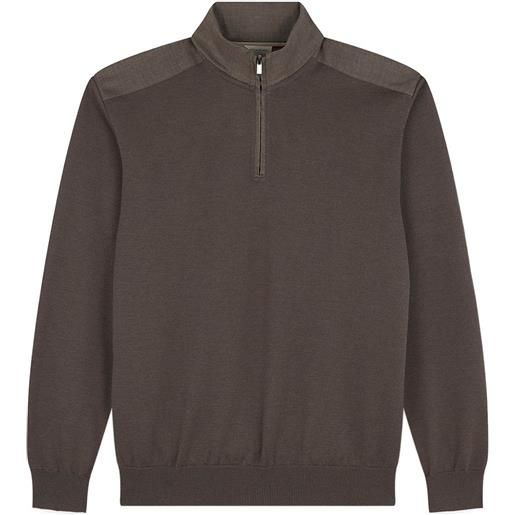 Paul & Shark polo in lana a maniche lunghe - marrone
