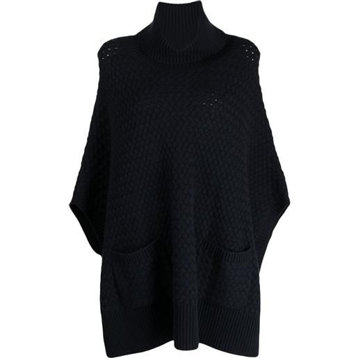 N.Peal poncho - blu