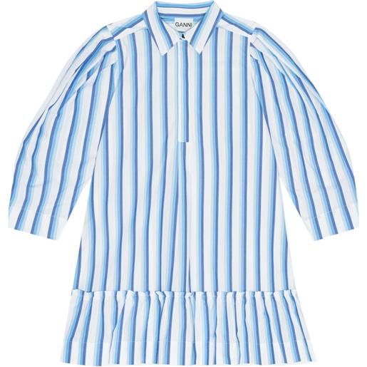 GANNI chemisier a righe - bianco