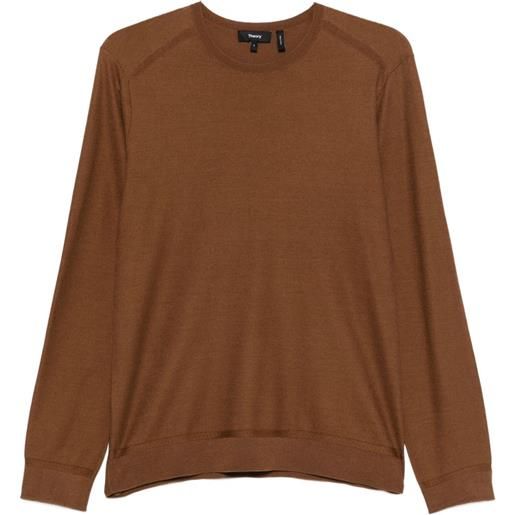 Theory maglione girocollo - marrone