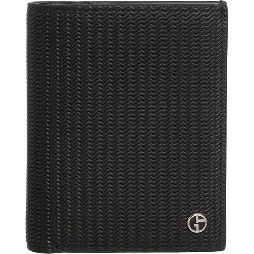 Giorgio Armani portacarte con placca logo - nero