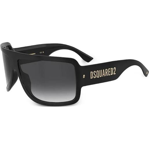 DSQUARED2 EYEWEAR occhiali da sole squadrati con logo - nero