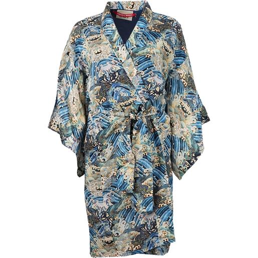 Chufy susu short belted coat - blu