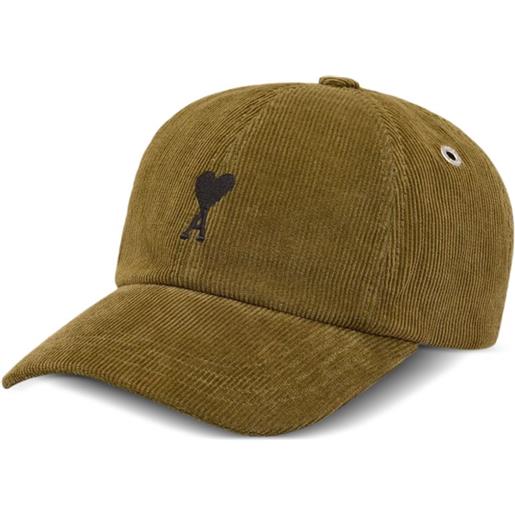 AMI Paris cappello da baseball a coste - verde