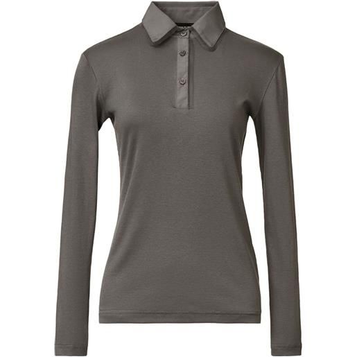 Fabiana Filippi polo a maniche lunghe - grigio