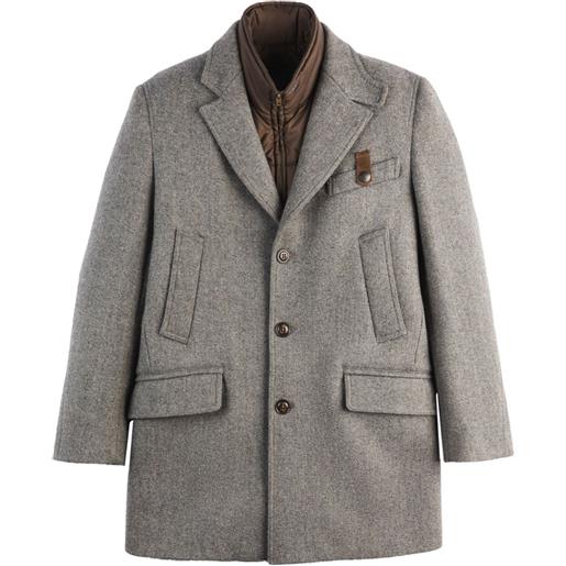 Fay cappotto in misto lana - grigio