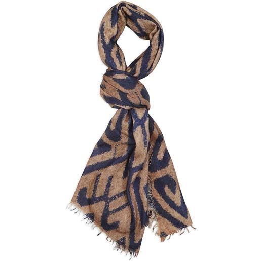 Altea foulard con stampa astratta - marrone