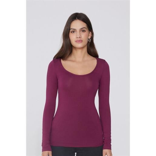 Tezenis maglia scollo madonna maniche lunghe in viscosa donna rosso