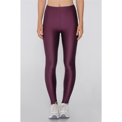 Tezenis leggings in microfibra lucida donna viola