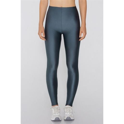 Tezenis leggings in microfibra lucida donna grigio scuro