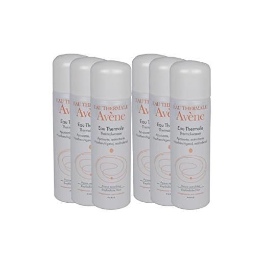 Avene avène eau thermale acqua termale, 6 bombolette spray da 50 ml
