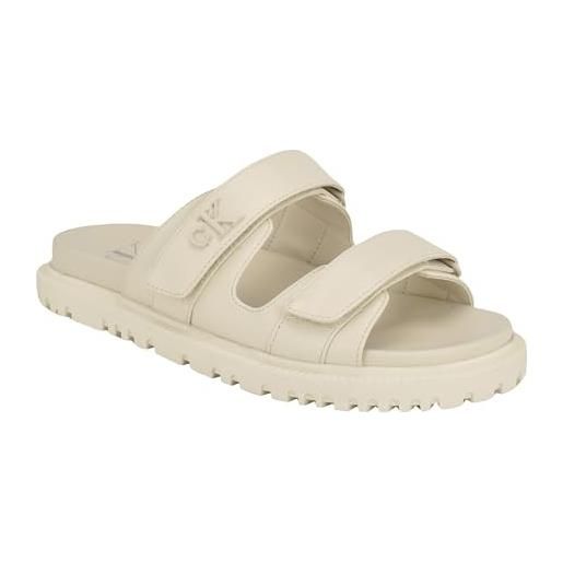Calvin Klein donnie sandali bassi da donna, avorio, 37.5 eu