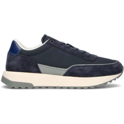 CALVIN KLEIN sneaker uomo blu in suede