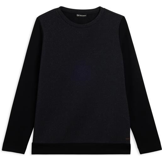 Freddy felpa donna girocollo in mélange lurex