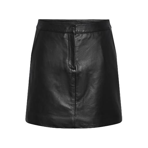 YAS lyma hmw-skirt in pelle noos gonna, nero, xl donna