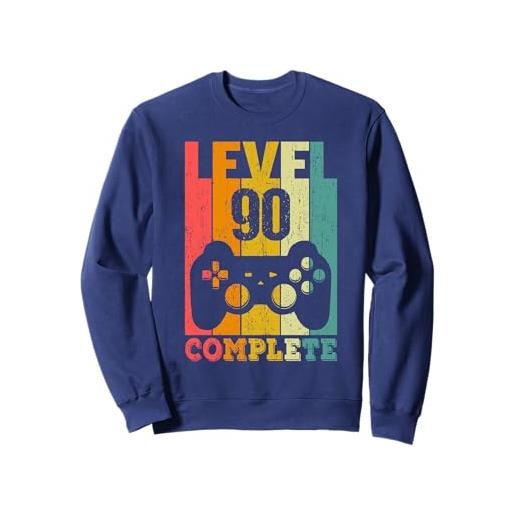 90 Anni Anniversario Regali Divertenti D 90 anni compleanno donna uomo regalo divertente level 90 felpa