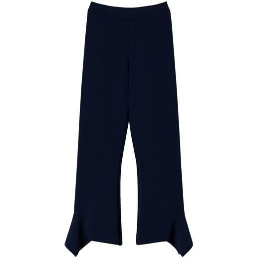 TWINSET pantaloni con ruches - blu