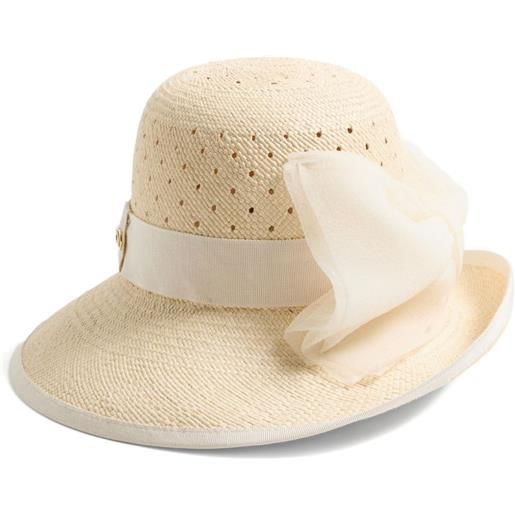 Valentino Garavani cappello vlogo signature con fiocco - toni neutri