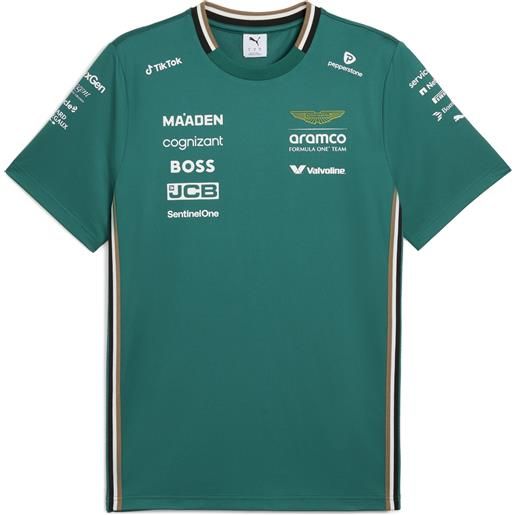 PUMA t-shirt PUMA x aston martin aramco f1® team replica da uomo, abbigliamento, verde, s