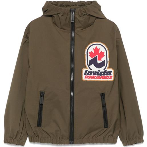 DSQUARED2 KIDS giacca con applicazione invicta - verde