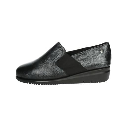 Mocassini Donna Cinzia Soft IV1117855 In Pelle Bovina Nera, Classici Ed Eleganti
