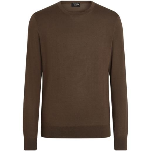Zegna maglione girocollo - marrone