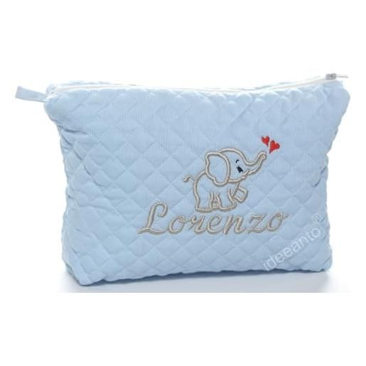 ideeanto trousse neonato da viaggio beauty case personalizzata con il nome ricamato del tuo bambino/a made in italy