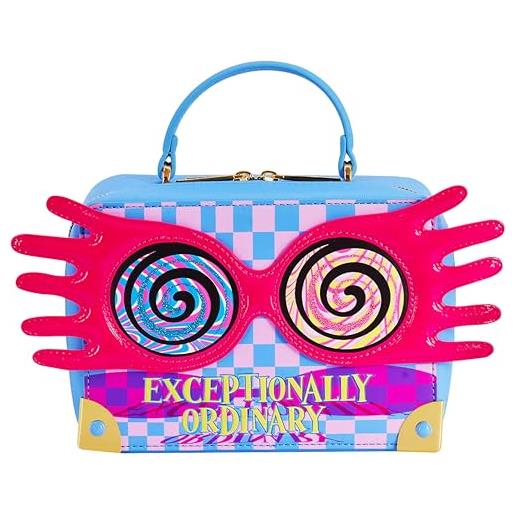 Concept One fred segal harry potter, borsa a tracolla da donna con motivo astratto con occhiali luna, mini borsa a tracolla regolabile, multicolore, multi