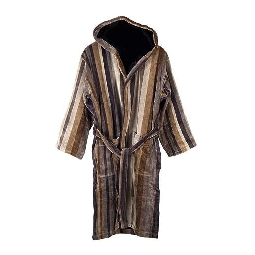 MIRABELLO CARRARA S.P.A. accappatoio unisex con cappuccio in spugna velour di puro cotone art. John