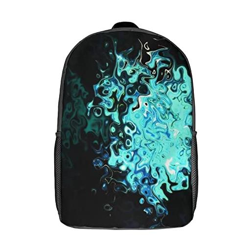 WalfiaA borsa da scuola unisex abstract zaino casual da donna zaino per bambini zaino sportivo da viaggio zaino grande da 17 pollici zaino stampato in 3d