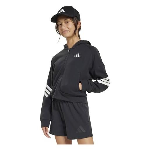 adidas tuta da ragazza, nero/bianco, 14-15 anni