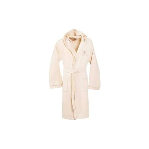 hermet laura biagiotti - accappatoio donna spugna con cappuccio | tg. S| accappatoio adulti donna in morbida spugna di cotone con logo ricamato