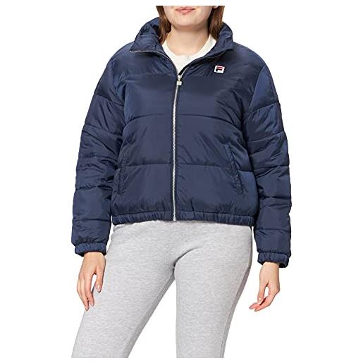 FILA women chaylse thin puff jacket giacca, iris nero, s donna