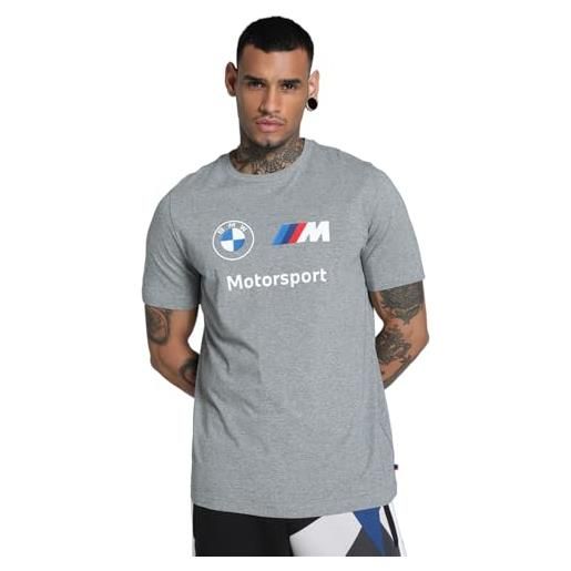 PUMA t-shirt con logo bmw m motorsport ess l medium gray heather