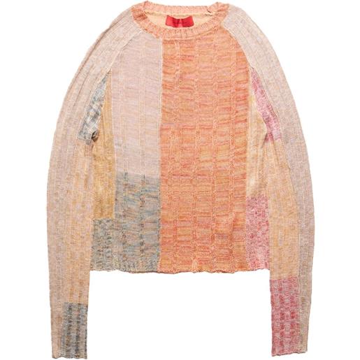 Eckhaus Latta maglione reef symphony - arancione