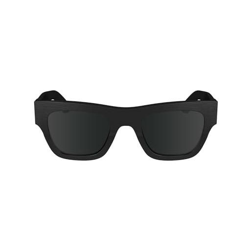 Calvin Klein men's sunglasses ck24510s - black with solid grey lens