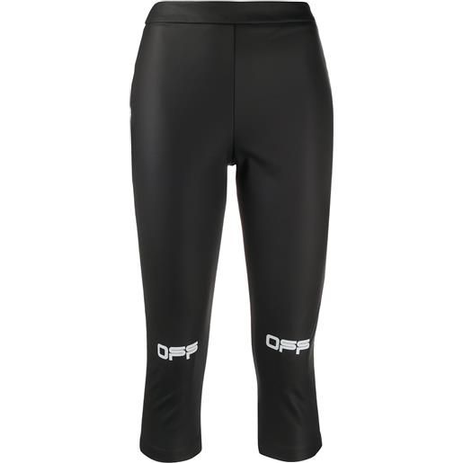 Off-White leggings off crop - nero