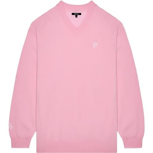 Malbon Golf x jesper parnevik maglione con scollo a v - rosa