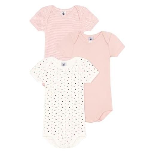 Petit Bateau body (set di 3) bambina, variant 1, 12 mesi