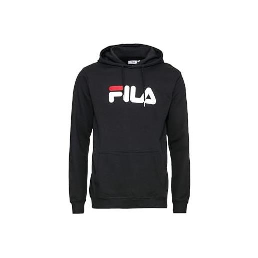 FILA felpa con cappuccio unisex barumini, nero, m