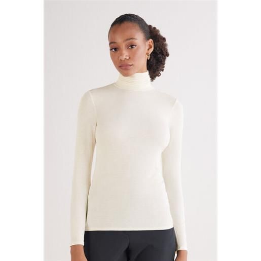 Intimissimi maglia collo alto in fresh bamboo naturale