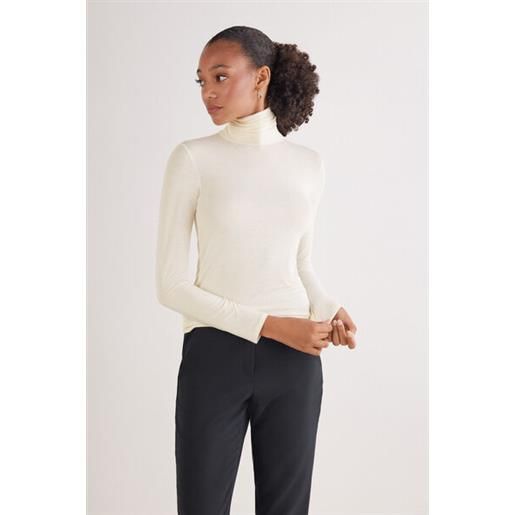 Intimissimi maglia collo alto in fresh bamboo naturale