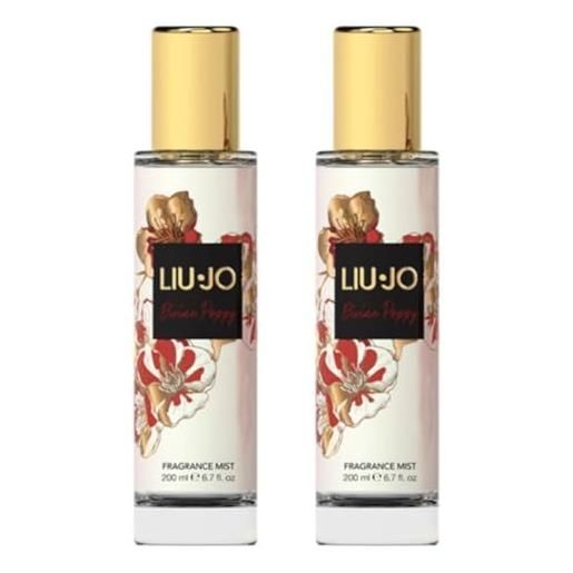 Liu Jo Jeans liu jo divine poppy acqua corpo profumata donna - spray floreale fresco 200 ml - body mist profumo lunga durata (2)