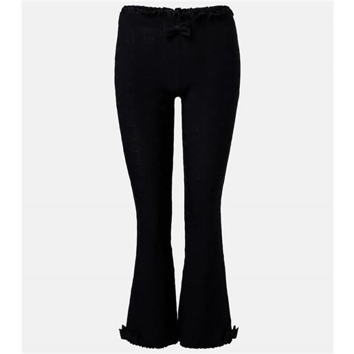 Balenciaga pantaloni flared capri