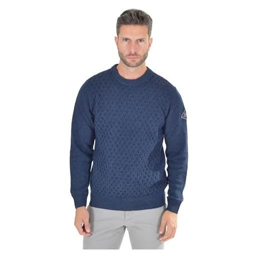 ROY ROGERS roy roger's maglione uomo crew neck p. Noce man fin. 7 - xl, denim