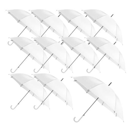 Genérico set di 25 ombrelli sublimabili, 105 cm, 8 pannelli in poliestere 190t, automatici, manico abbinato, personalizzabile, ideale sublimazione, ombrello all'ingrosso