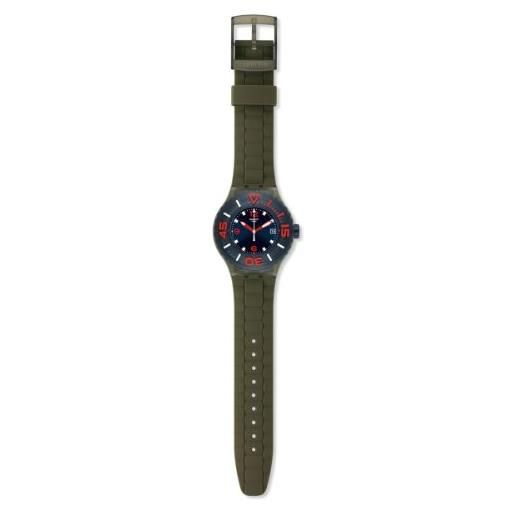 Swatch orologio da uomo analogico al quarzo con cinturino in silicone - suug400